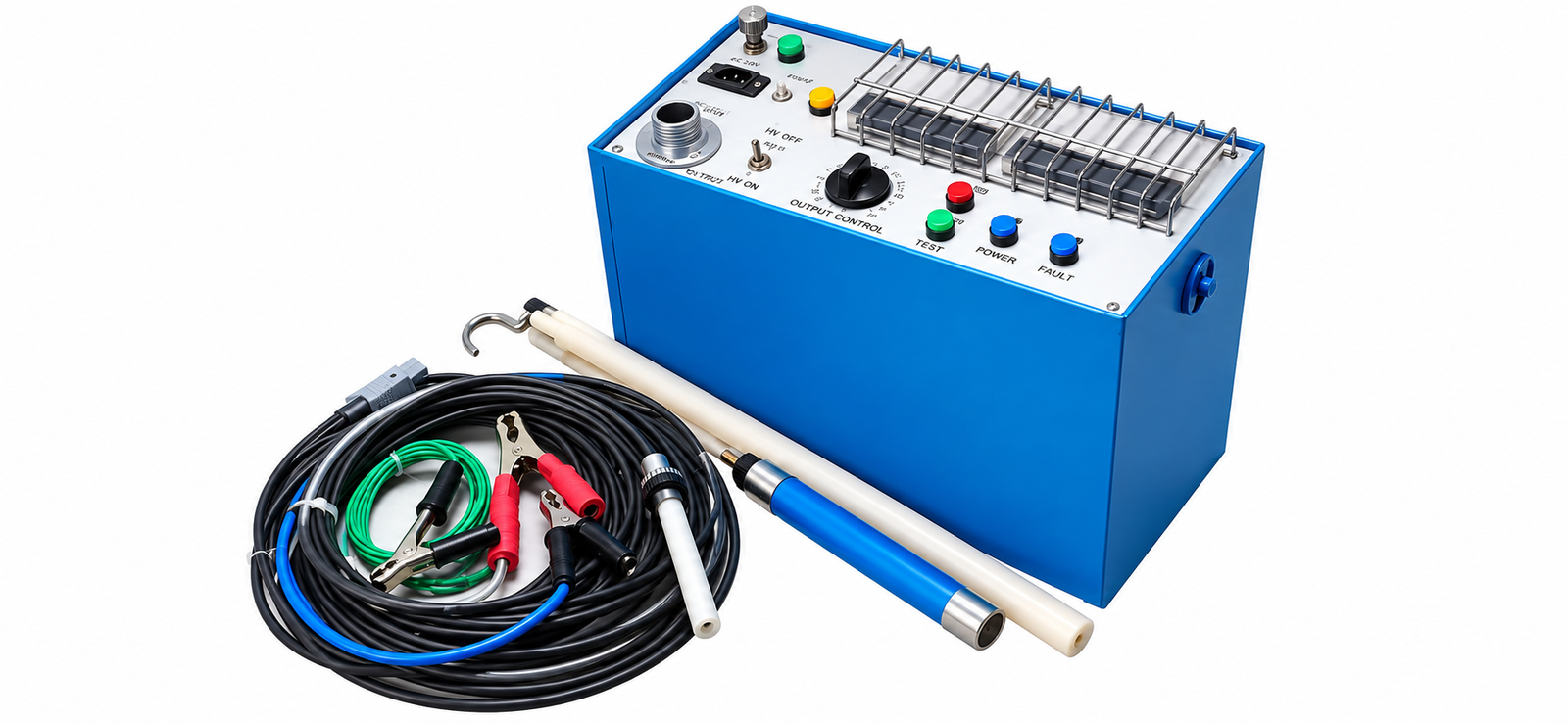 40 kV 10 mA HV DC Test Kit (Auto Discharge) — kit contents